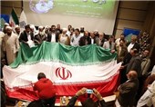 یک کاروان برادری شیعه و سنی در سایه پرچم جمهوری اسلامی ایران +عکس