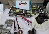 نمایشگاه کشفیات مبارزه با مواد مخدر استان بوشهر برگزار شد