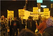 تجمع اعتراضی مردم آمریکا مقابل اداره پلیس واشنگتن + عکس