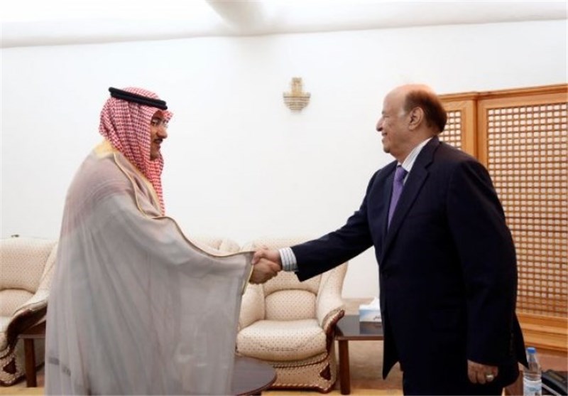 دیدار سفیر عربستان با رئیس جمهور مستعفی یمن در عدن