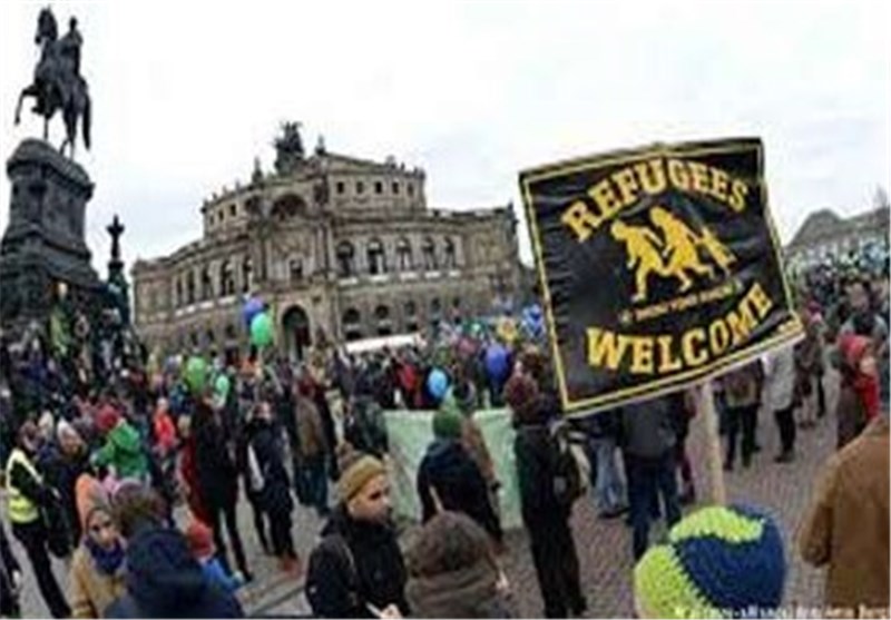 برگزاری اعتراضات ضد جنبش افراط گرای پگیدا در درسدن آلمان
