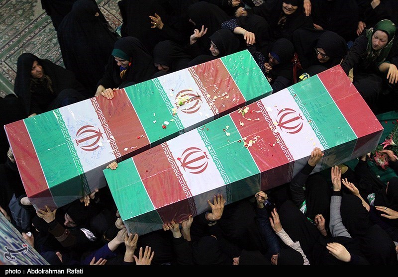 مراسم وداع با 2 شهید گمنام در کرمان برگزار شد