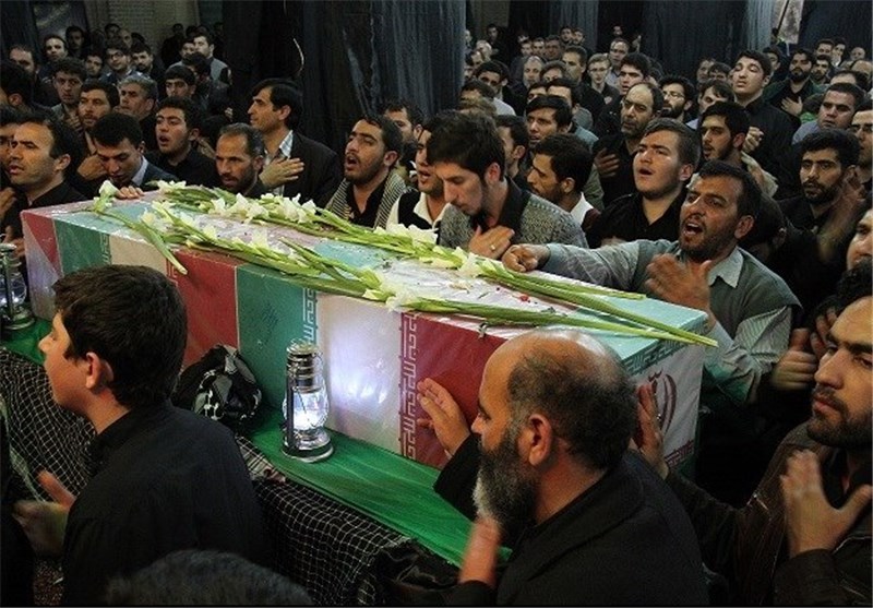 پیکر مطهر 2 شهید گمنام در شهر اصلاندوز اردبیل تشییع و خاکسپاری شد