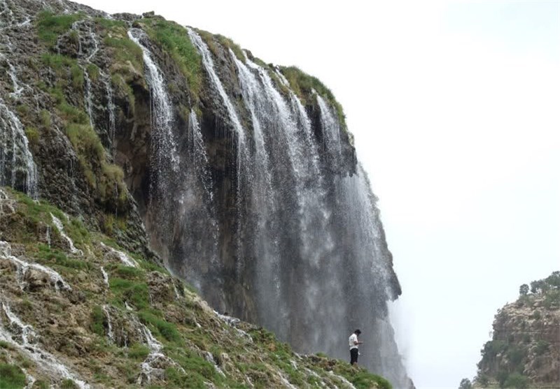 یاسوج| آبشار &quot;کمر دوغ&quot; کهگیلویه عروس آبشارهای ایران + تصاویر