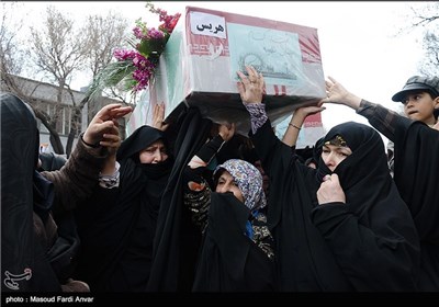 مراسم تشییع شش شهید گمنام دفاع مقدس - تبریز