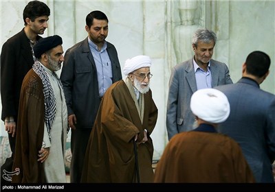 آیت الله جنتی دبیر شورای نگهبان در آخرین نماز جمعه سال1393 در تهران