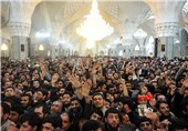 مراسم ویژه سخنرانی نوروزی امام خامنه‌ای در حرم حضرت ثامن‌الحجج(ع) آغاز شد