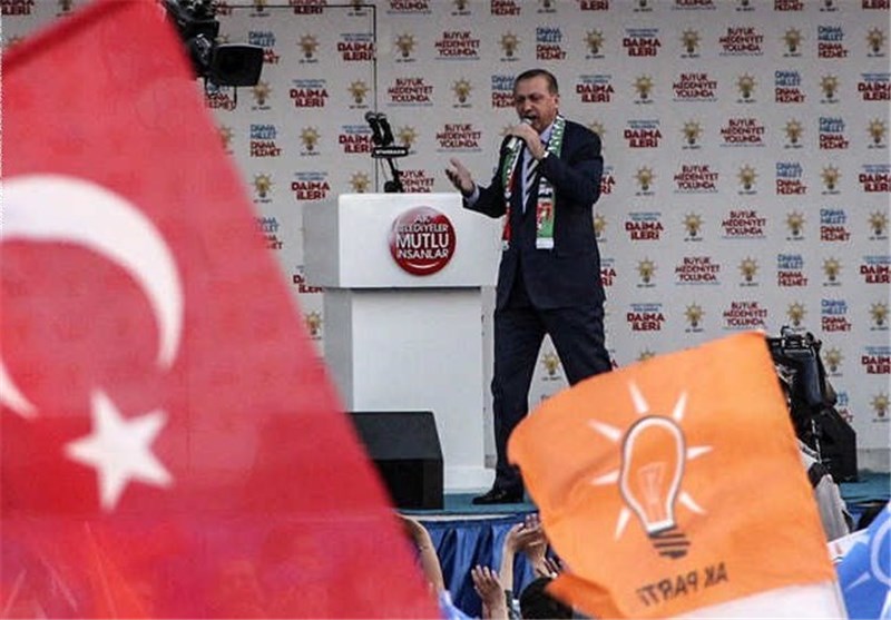 اردوغان پیروزی حزب خود را در انتخابات شهرداری‌ها اعلام کرد