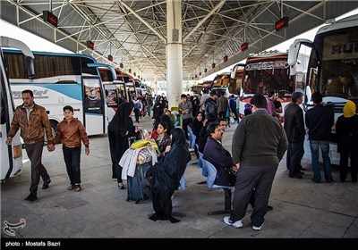 ترمینال مسافربری مشهد در ایام نوروز