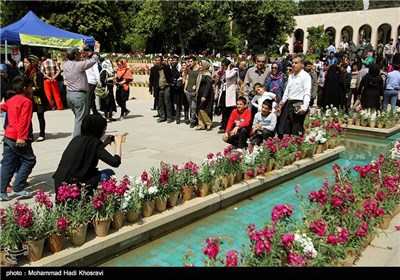 مسافران نوروزی- آرامگاه سعدی