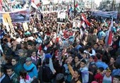 راهپیمایی گسترده در حومه حمص در حمایت از ارتش سوریه