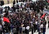 حرکت دسته‌های عزاداری در خیابان‌های قزوین
