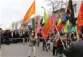 تجمع بزرگ عزاداران فاطمی در زنجان برگزار شد+تصاویر