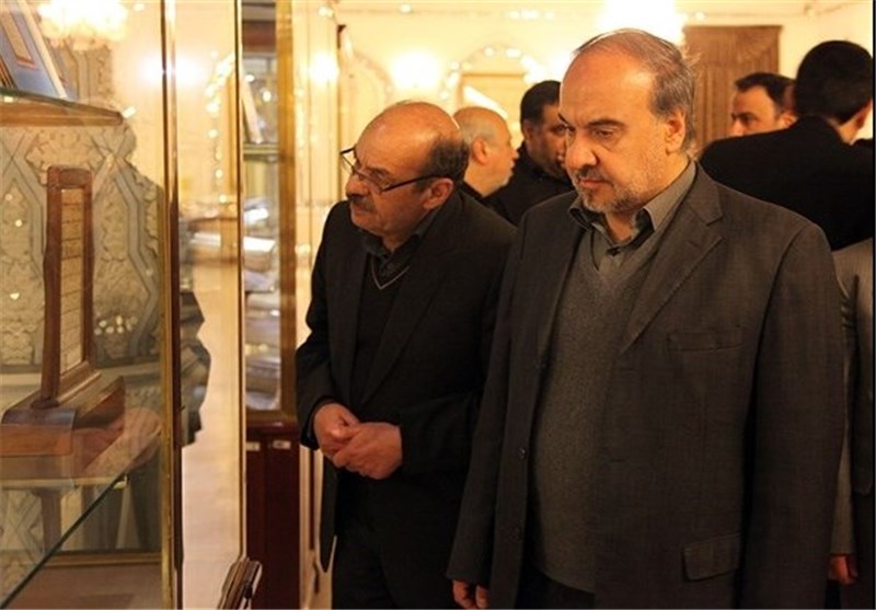 بازدید رئیس سازمان میراث فرهنگی از موزه آستان قدس رضوی + تصاویر
