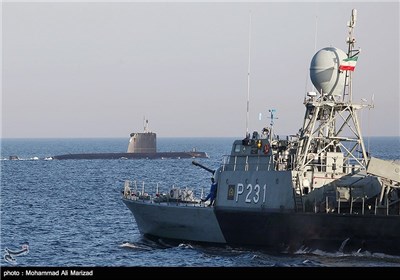 ناو موشک‌انداز «نیزه» در رزمایش مشترک دریایی ایران و پاکستان در تنگه هرمز