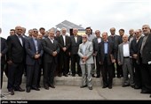 افتتاح نیروگاه برق خورشیدی با حضور حمید چیت چیان وزیر نیرو-مشهد