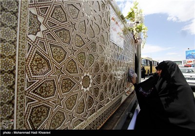انتقال 4 صندوق خاتم قبور مطهر امامین عسکریین-شیراز