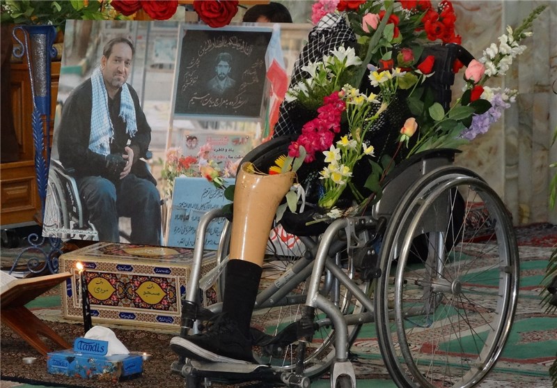 مراسم یادبود شهید فرهاد صابر به روایت تصویر