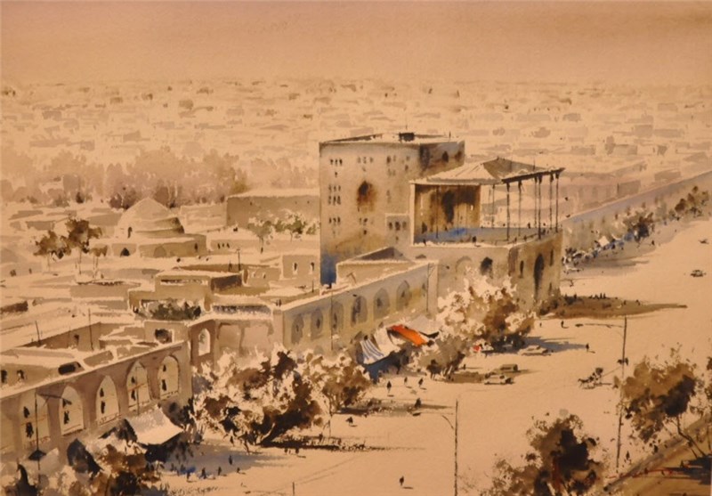 موفقیت هنرمند نقاشی آبرنگ اصفهان در فستیوال &quot;اوربینو&quot; ایتالیا