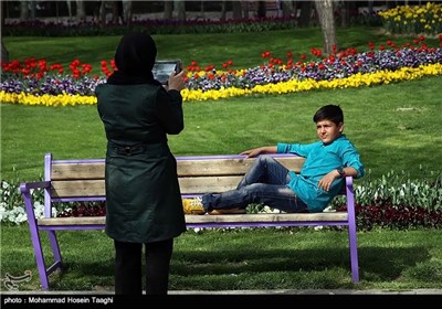 طراوت بهاری در بوستان ملت - مشهد