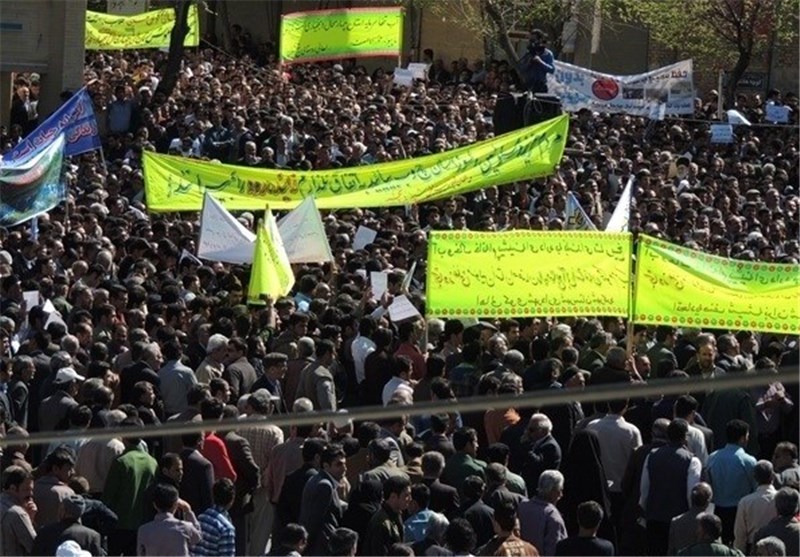 عزاداران امام صادق (ع) در زنجان برای حمایت از مردم غزه تجمع می‌کنند
