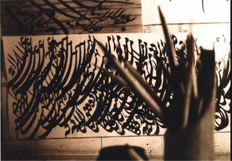 آثار نقاشیخط فهیمه رحیمی در فرهنگسرای نیاوران