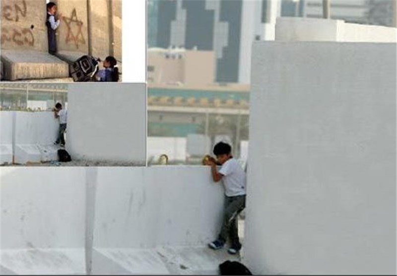 موانع بتونی این بار در خیابان‌های بحرین نه در فلسطین اشغالی
