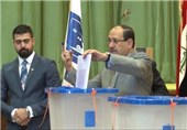حضور شخصیت‌های سیاسی عراق در پای صندوق های اخذ رای + تصاویر