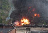 مدیرکل راه آهن شمال: آتش در قطار باری ساری اطفا شد