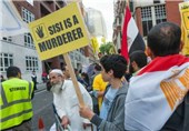 تظاهرات در لندن در محکومیت احکام اعدام جمعی اعضای اخوان المسلمین