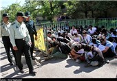 معتادان و مزاحمان خیابانی زنجان جمع آوری شدند