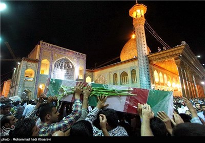 مراسم وداع با شهدای دفاع مقدس-شیراز