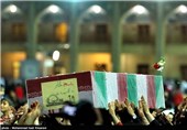مراسم وداع با شهدای دفاع مقدس-شیراز