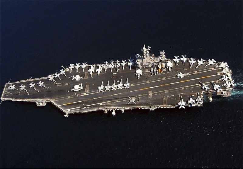 IRGC Naval Drone Detects US Carrier Strike Group near Hormuz Strait - Politics news - Tasnim News Agency