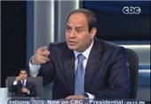 السیسی بعد از اعلام نتایج انتخابات سخنرانی می‌کند
