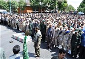 مراسم تشییع و خاکسپاری سردار افشارمنش در کرمان برگزار شد