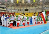 مراسم افتتاحیه مسابقات بین المللی کاراته در ارومیه + تصاویر