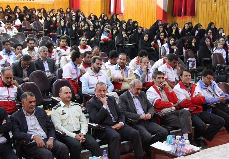 داوطلبان جمعیت هلال احمر کرمان تجلیل شدند + تصاویر