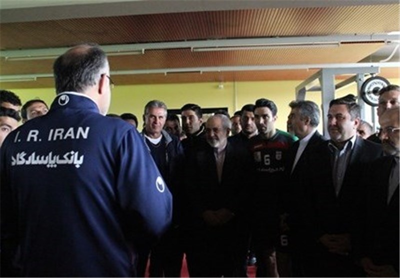ظریف در اردوی تیم ملی فوتبال حضور یافت
