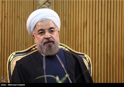 حجت الاسلام روحانی رئیس جمهور در مراسم بدرقه سفر به شانگهای چین