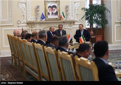 Iranian Parliament Speaker Meets Iraqi Judiciary Chief in Tehran