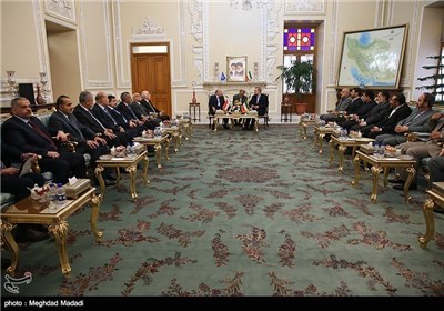 Iranian Parliament Speaker Meets Iraqi Judiciary Chief in Tehran