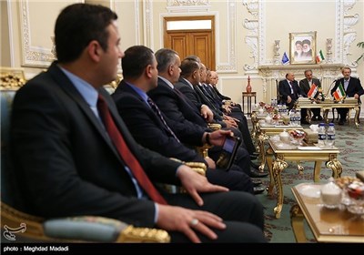 Iranian Parliament Speaker Meets Iraqi Judiciary Chief in Tehran