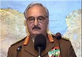 خلیفه حفتر: قطر و ترکیه به حمایت از شبه نظامیان تروریست در لیبی ادامه می‌دهند