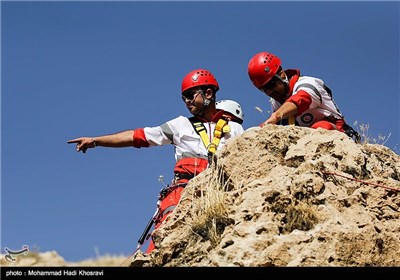 مانور امداد و نجات کوهستان - شیراز