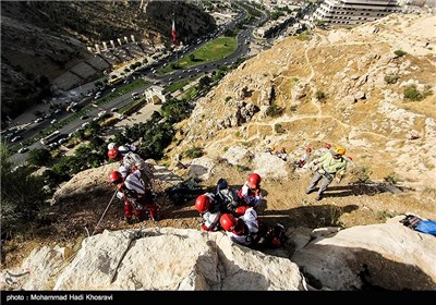 مانور امداد و نجات کوهستان - شیراز