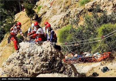 مناورة الامداد و الاغاثة بالمناطق الجبلیة فی شیراز