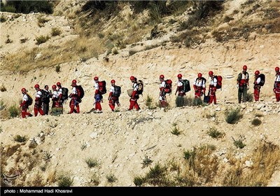 مناورة الامداد و الاغاثة بالمناطق الجبلیة فی شیراز