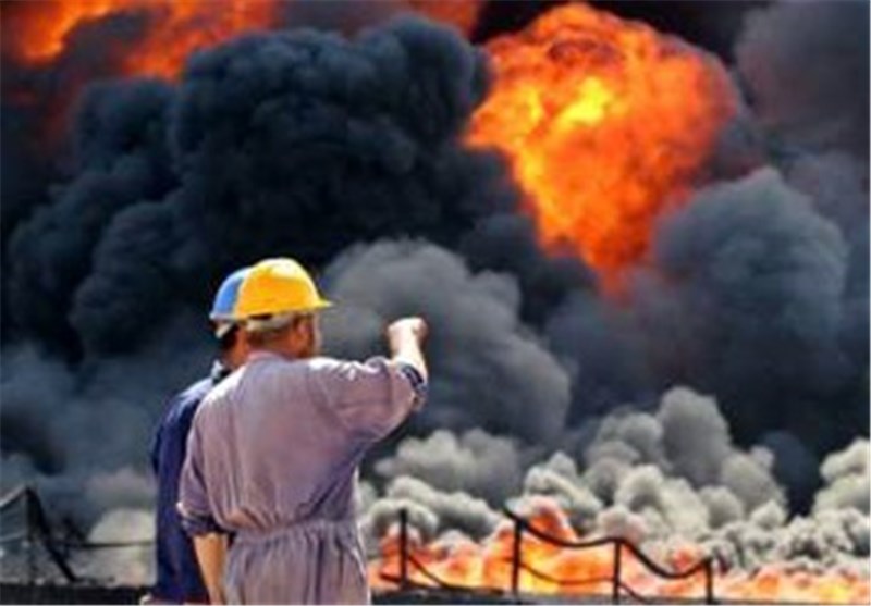 پالایشگاه شازند اراک دچار حادثه آتش سوزی شد