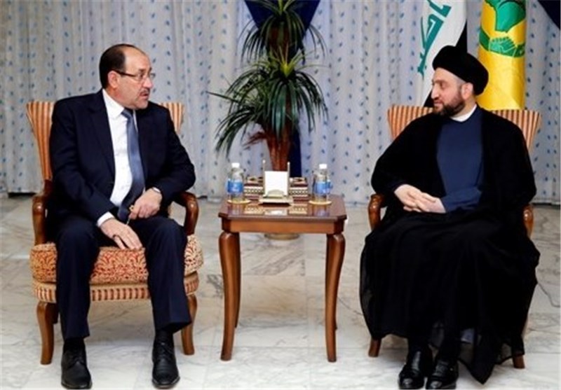 المالکی یزور الحکیم والأخیر یؤکد ضرورة تحویل التحالف الوطنی إلى مؤسسة فاعلة